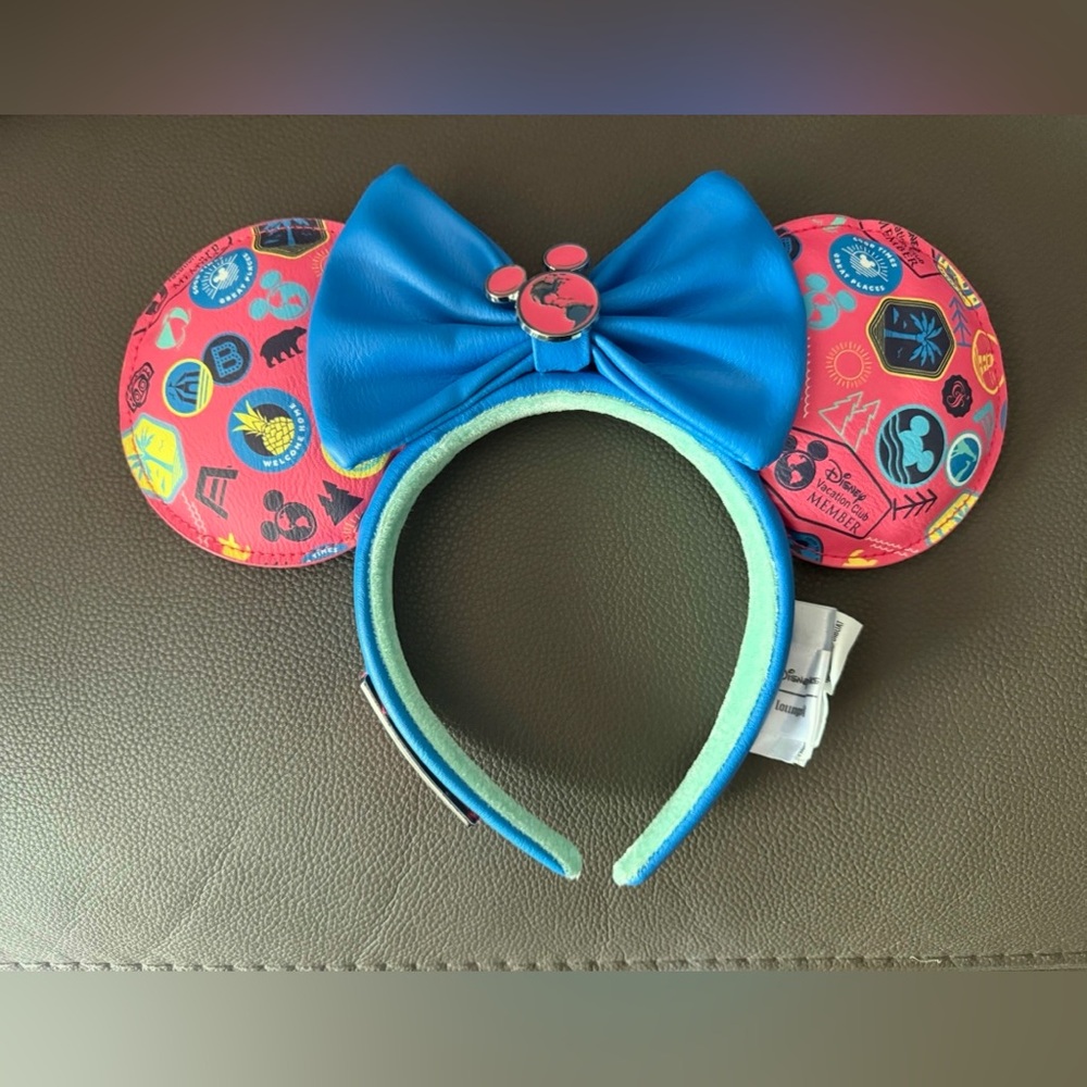 Loungefly Blue and Pink DVC ears